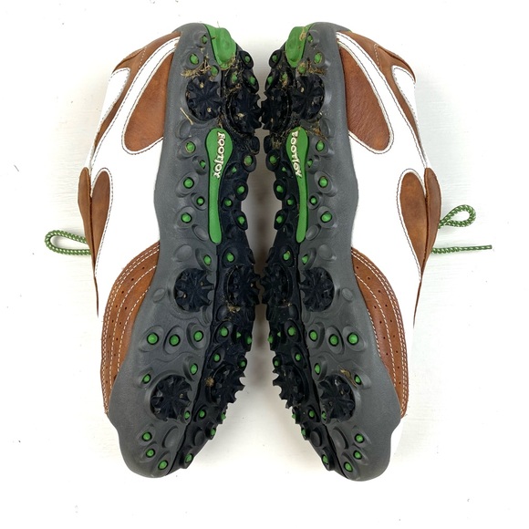 Footjoy lopro collection golf soft spike shoes leather white brown size 8 - Picture 6 of 7